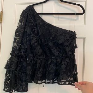 NWT. Cynthia Rowley. One shoulder blouse
